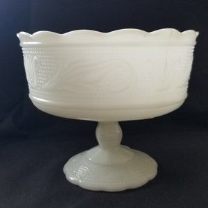 Beautiful Milk Glass Dish! 1960's Vintage!